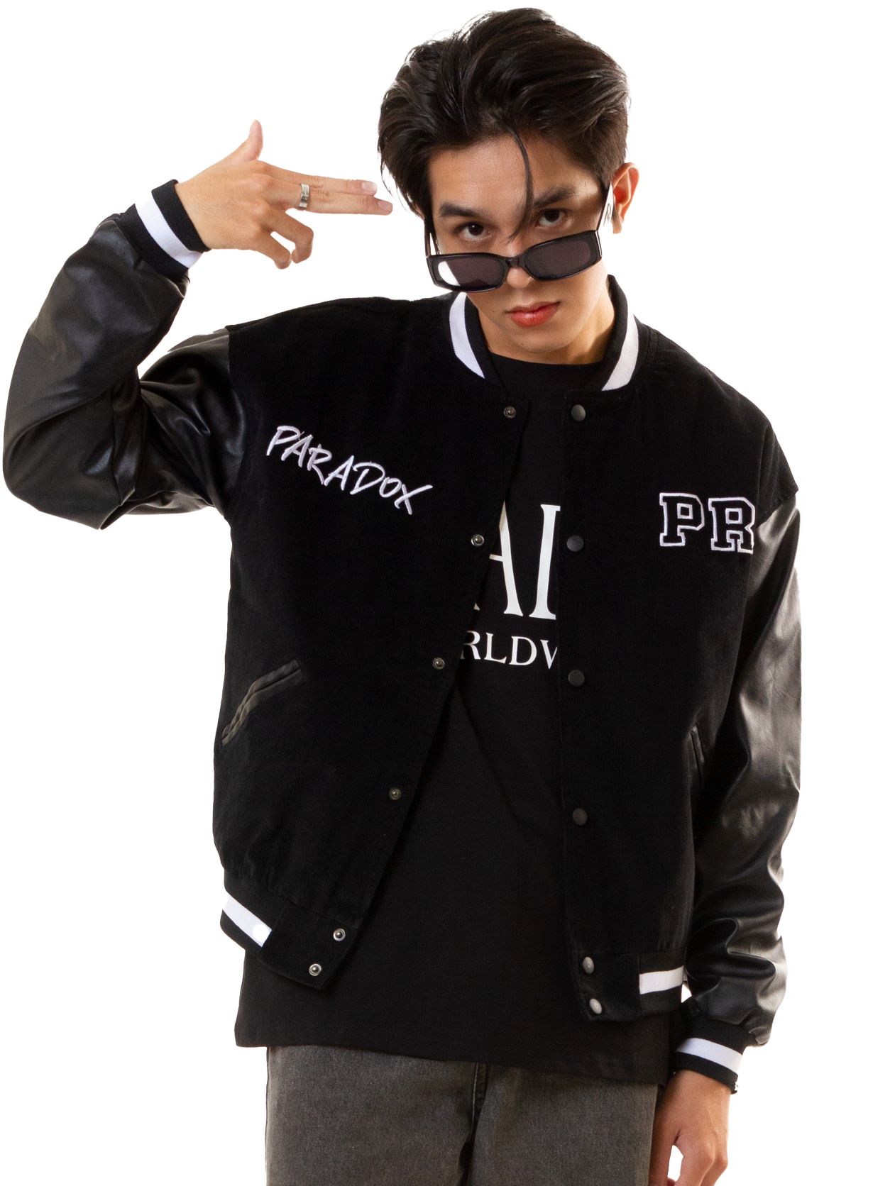 Áo khoác Bomber Paradox® GAMBLE CORDUROY LEATHER - Hình ảnh 6