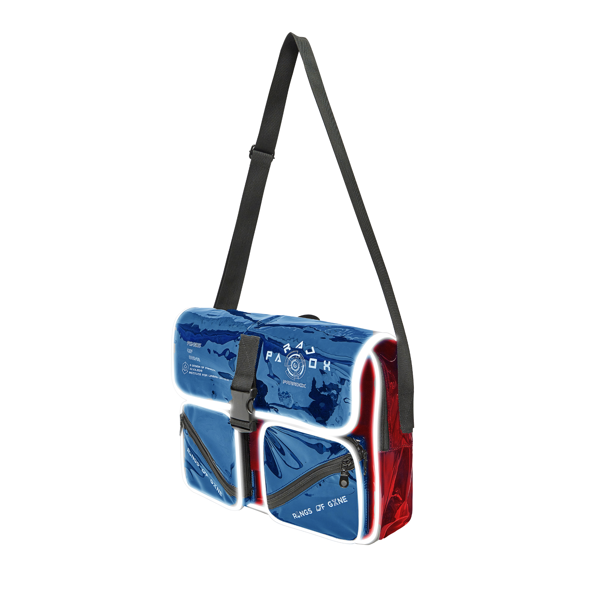Túi đeo chéo Paradox® RED&BLUE NAVY WHITE WORDING