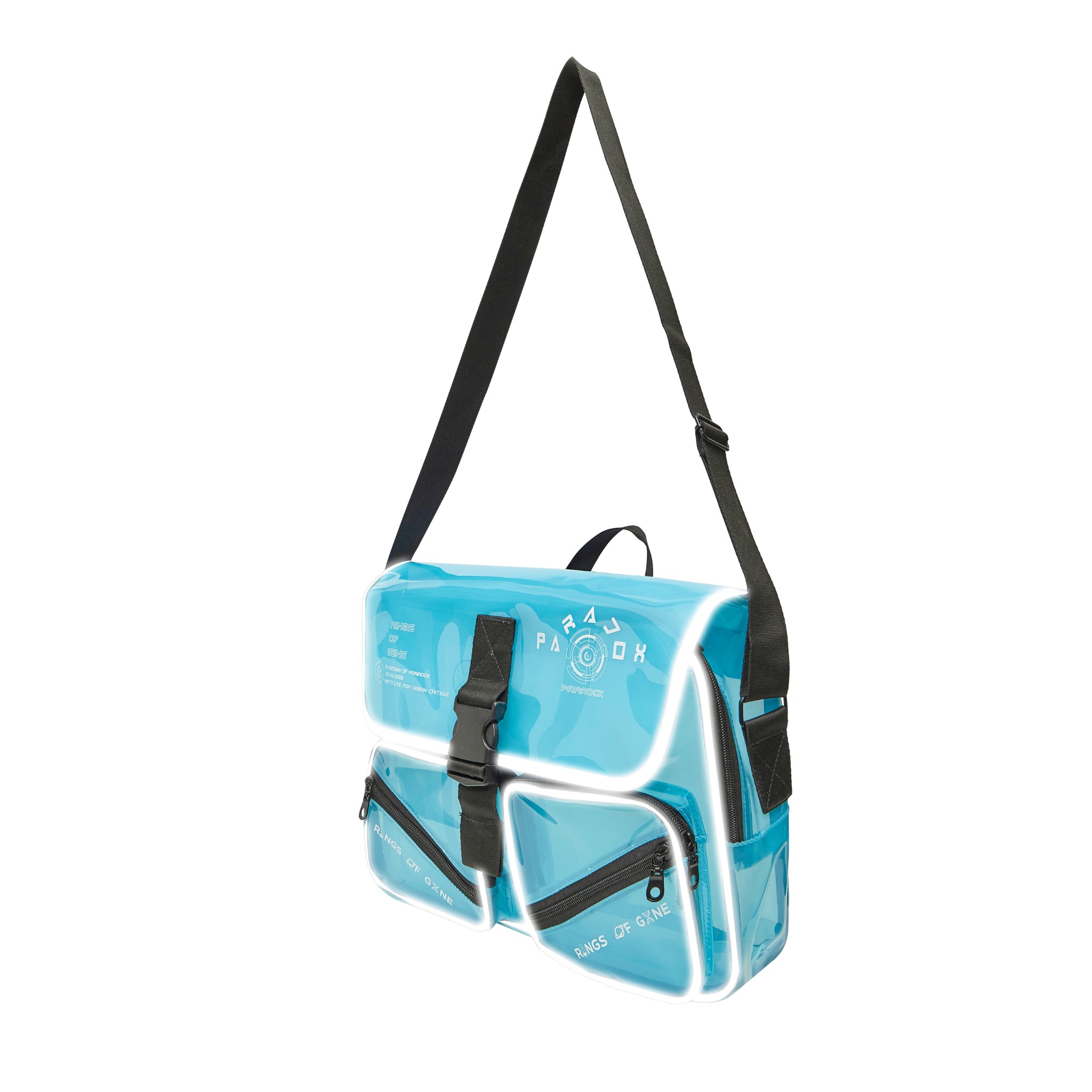 Túi đeo chéo Paradox® BABY BLUE WHITE-WORDING