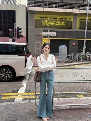 phối đồ với quần ống loe phối đồ với quần ống loe