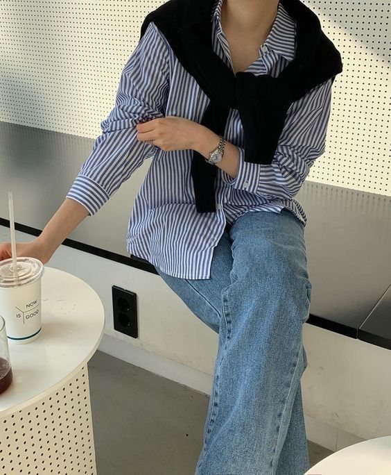 phối layer với áo sơ mi