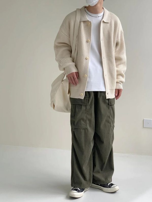 phối đồ với áo cardigan