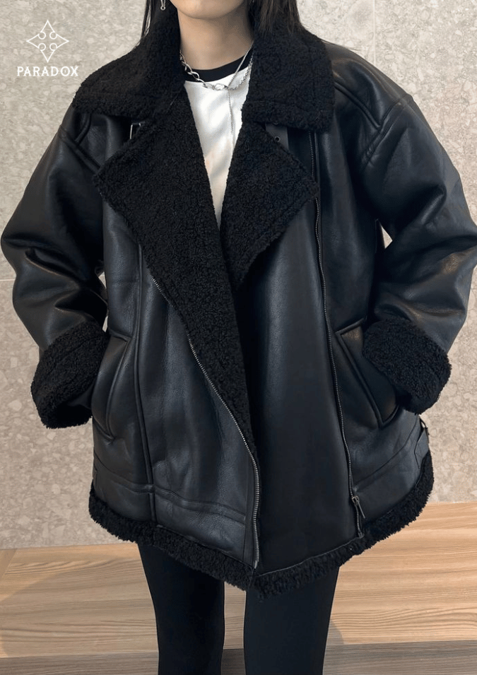 Phối đồ layering cho thu đông - áo len giữ nhiệt & áo khoác da Phối đồ layering cho thu đông - áo len giữ nhiệt & áo khoác da