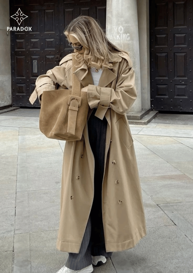 Phối đồ layering cho thu đông - áo len giữ nhiệt & áo trench coat Phối đồ layering cho thu đông - áo len giữ nhiệt & áo trench coat