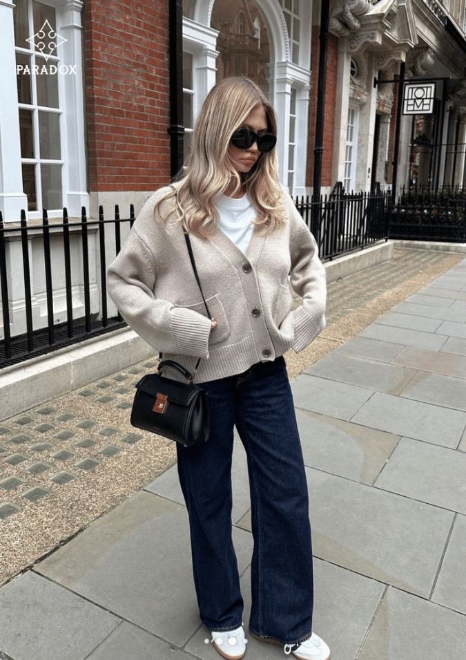 Phối đồ layering cho thu đông - áo len giữ nhiệt & áo cardigan Phối đồ layering cho thu đông - áo len giữ nhiệt & áo cardigan