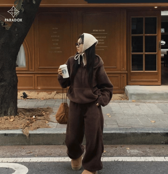 Phối đồ với áo sweater - quần nỉ Phối đồ với áo sweater - quần nỉ
