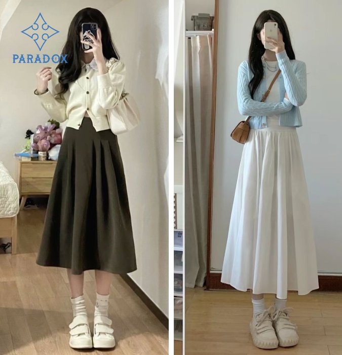 Đôi nét thông tin và cách phối đồ với chân váy xếp ly dài Đôi nét thông tin và cách phối đồ với chân váy xếp ly dài