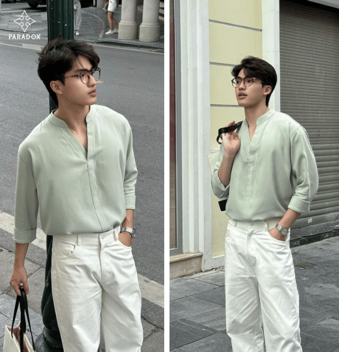 Áo xanh lá phối với quần màu gì vừa đẹp vừa sang Áo xanh lá phối với quần màu gì vừa đẹp vừa sang