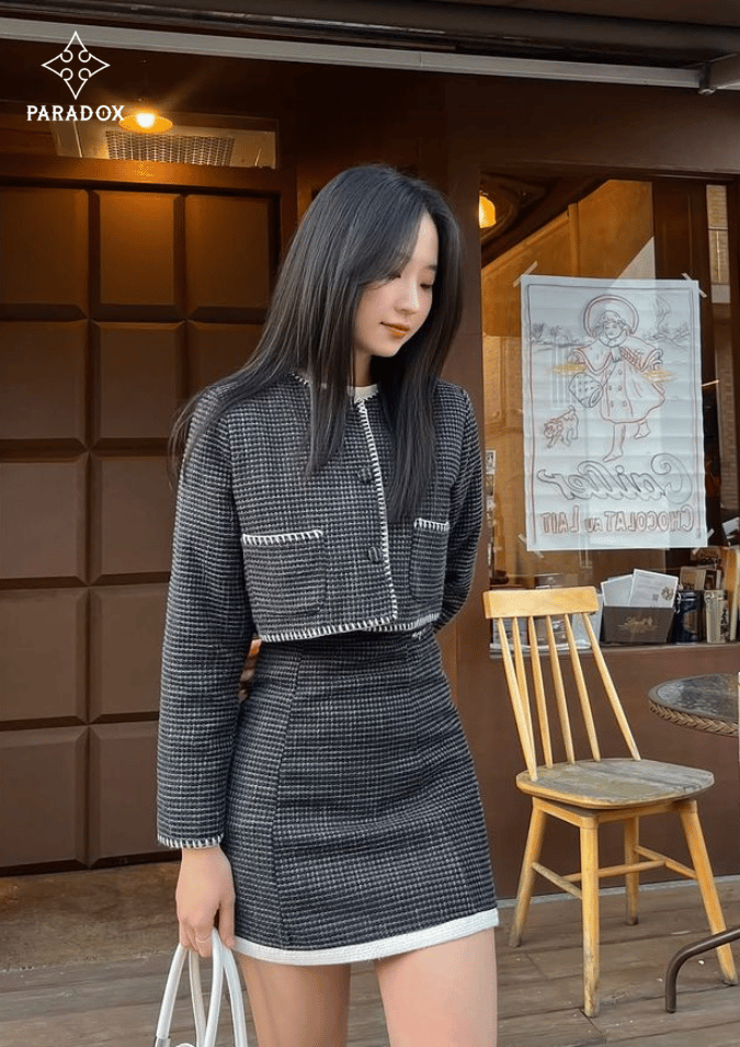 Chân váy dạ tweed phối với áo gì đẹp? Chân váy dạ tweed phối với áo gì đẹp?