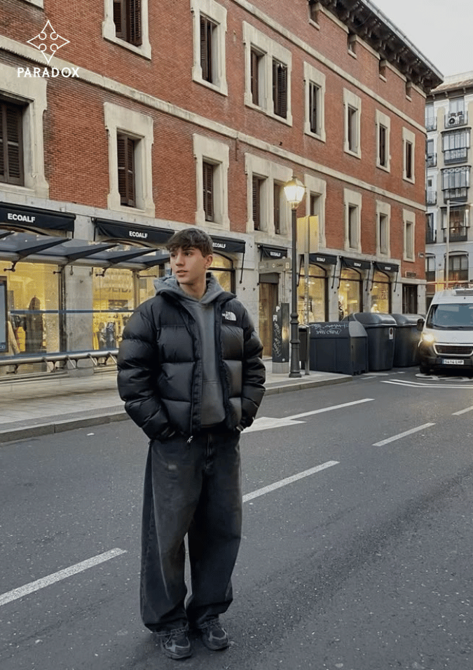 Mix đồ với áo phao nam - áo hoodie