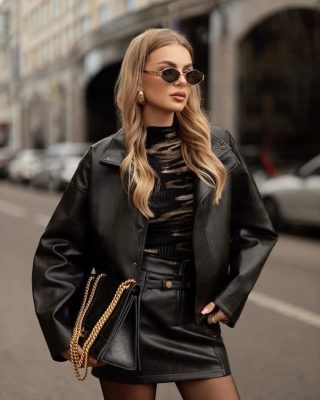 Váy Da – Sự Giao Thoa Giữa Quyến Rũ Và Thanh Lịch