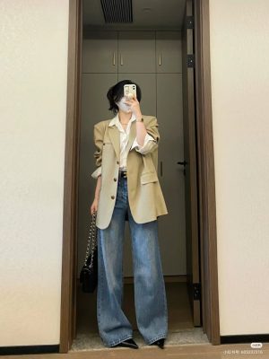 Phối Áo Blazer Nữ Đẹp Với Quần Jeans – Combo “Chân Ái” Dễ Ứng Dụng