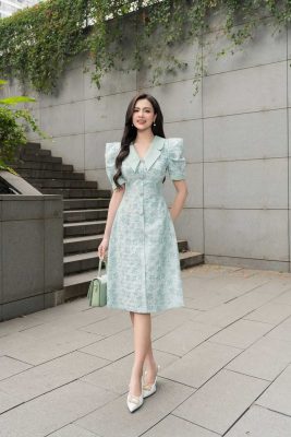 Đầm Hoa Nhí hợp dáng người