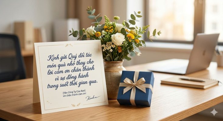 Bí quyết viết caption tặng quà cho khách hàngđối tác