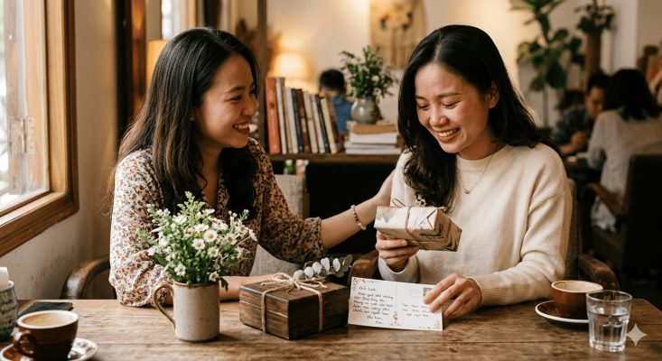 Nghệ thuật chọn caption tặng quà sao cho chạm đến trái tim người nhận