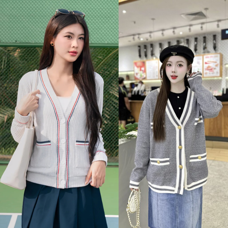 cardigan nữ mùa xuân phong cách nhẹ nhàng