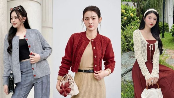 cardigan nữ mùa xuân phù hợp dáng người
