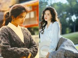 Áo sweater họa tiết Vintage phối đồ street style