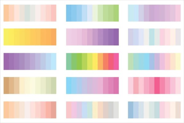 Bảng màu pastel – biểu tượng của sự nhẹ nhàng