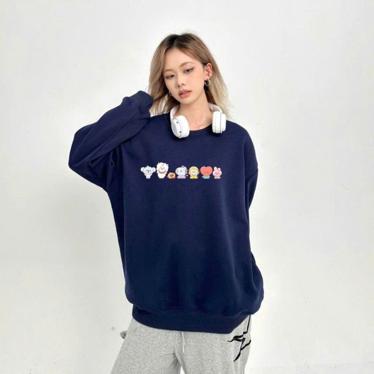mẫu áo sweater màu Pastel nữ Hàn Quốc