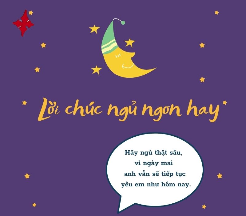 lời chúc ngủ ngon hay khiến ai nhận cũng mỉm cười