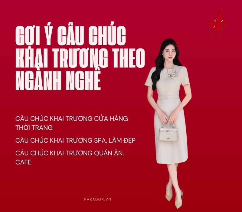 Gợi ý câu chúc khai trương theo ngành nghề