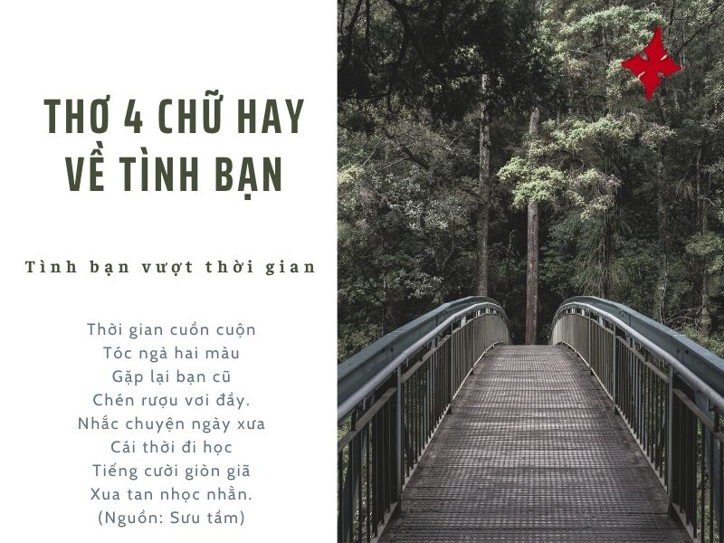 Thơ 4 chữ hay về tình bạn