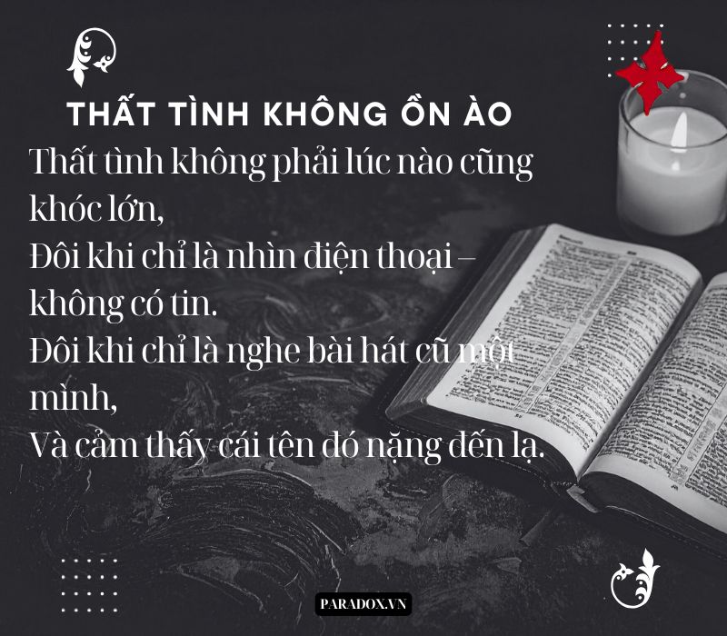 Thơ buồn tâm trạng về tình yêu và sự lạc lõng