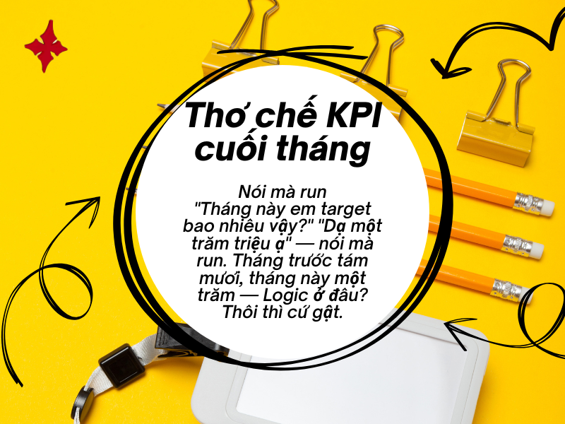 Thơ chế KPI cuối tháng