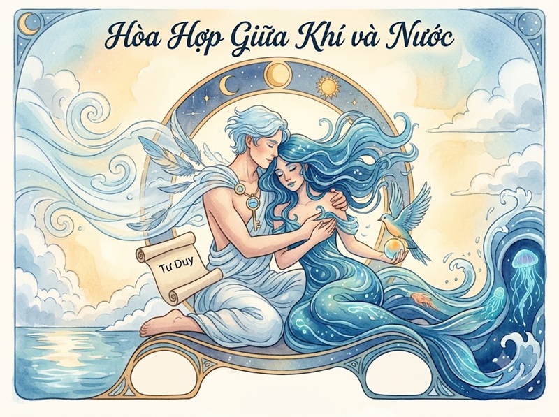 Bí quyết để cặp đôi Cung Khí và Cung Nước bền vững