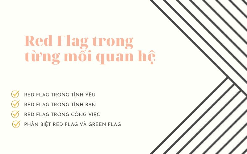 Red Flag trong từng mối quan hệ