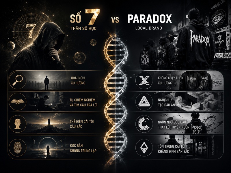 Sự tương đồng giữa tần số số 7 và DNA thương hiệu Paradox