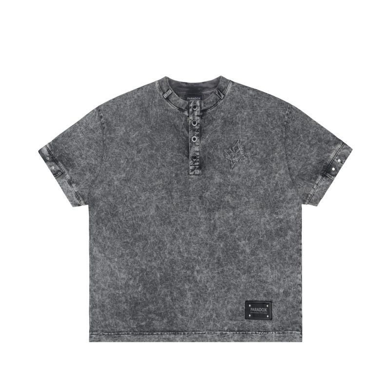 Áo Thun Oversized Paradox Silver Button Tee - AT6P0478