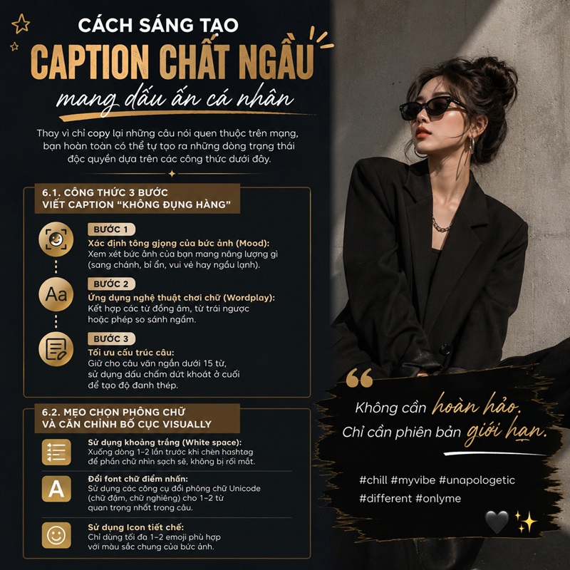 Cách sáng tạo caption chất ngầu mang dấu ấn cá nhân