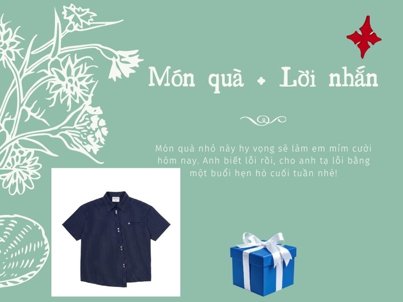 "Món quà + Lời nhắn" đánh gục đối phương