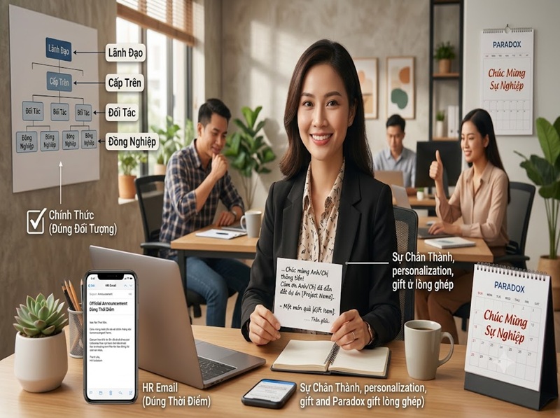Những lưu ý quan trọng khi gửi lời chúc thăng tiến sự nghiệp