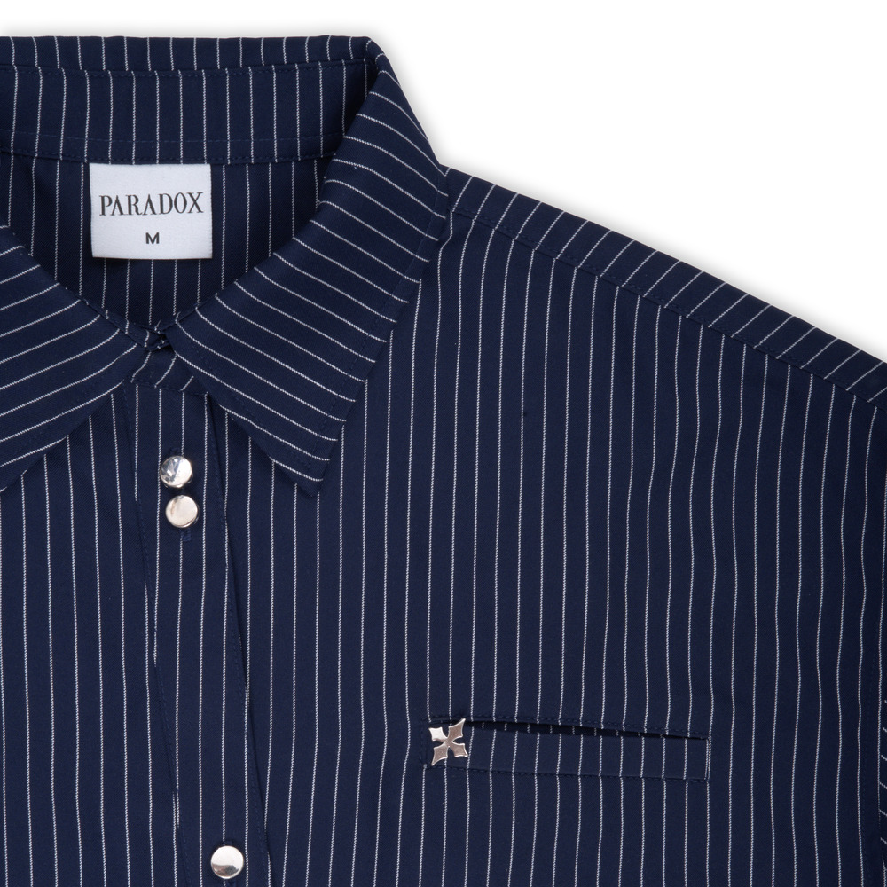Sơ Mi Boxy Paradox Offset Stripe Shirt - SM6P0512 - Hình ảnh 4