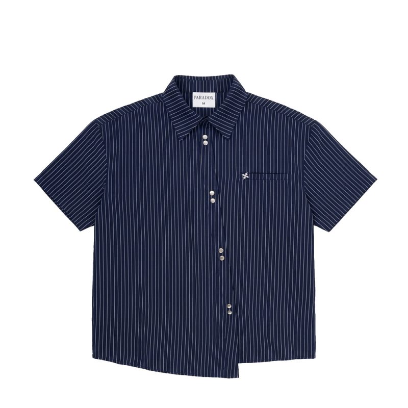 Sơ mi boxy Paradox Offset Stripe Shirt SM6P0512