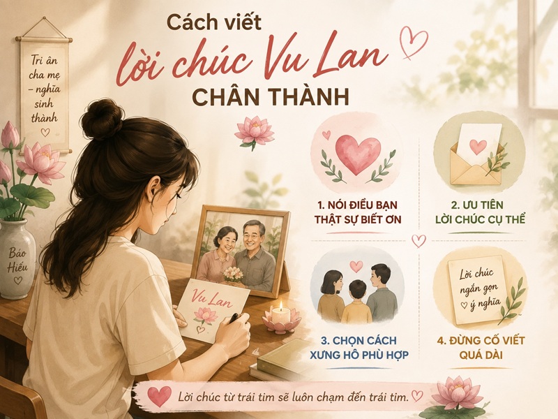 Cách viết lời chúc Vu Lan chân thành, không bị sáo rỗng