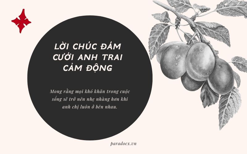 Lời chúc đám cưới anh trai cảm động