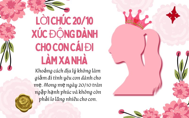 Lời chúc 20/10 xúc động dành cho con cái đi làm xa nhà