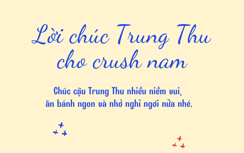 Lời chúc Trung Thu cho crush nam