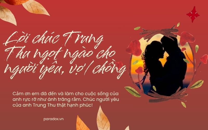 Lời chúc Trung Thu ngọt ngào cho người yêu, vợ/chồng