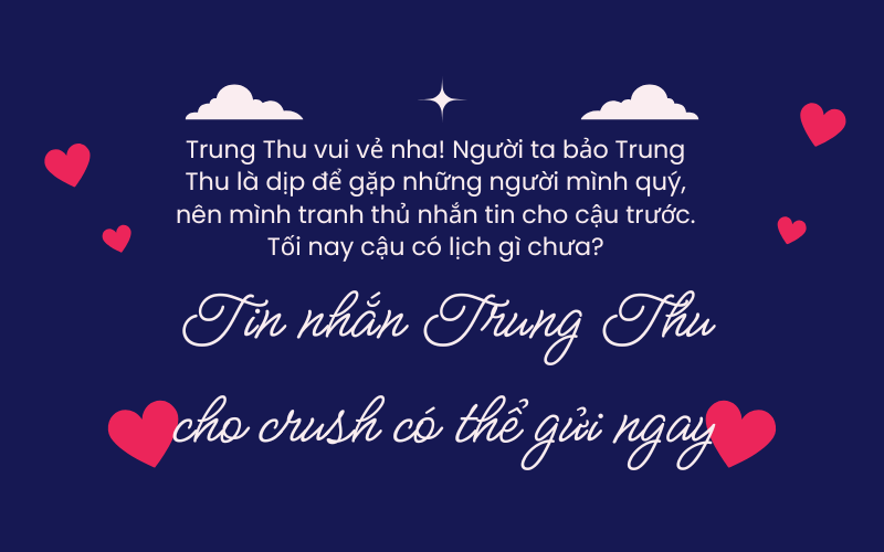 Tin nhắn Trung Thu cho crush có thể gửi ngay