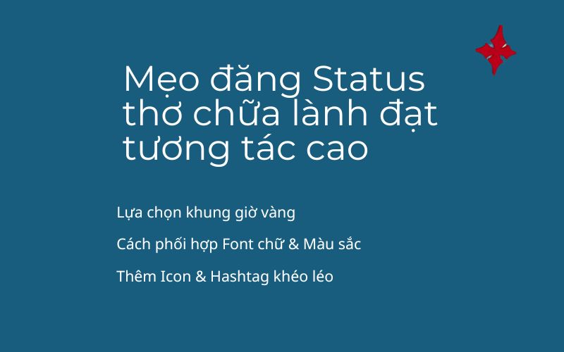 Mẹo đăng Status thơ chữa lành đạt tương tác cao