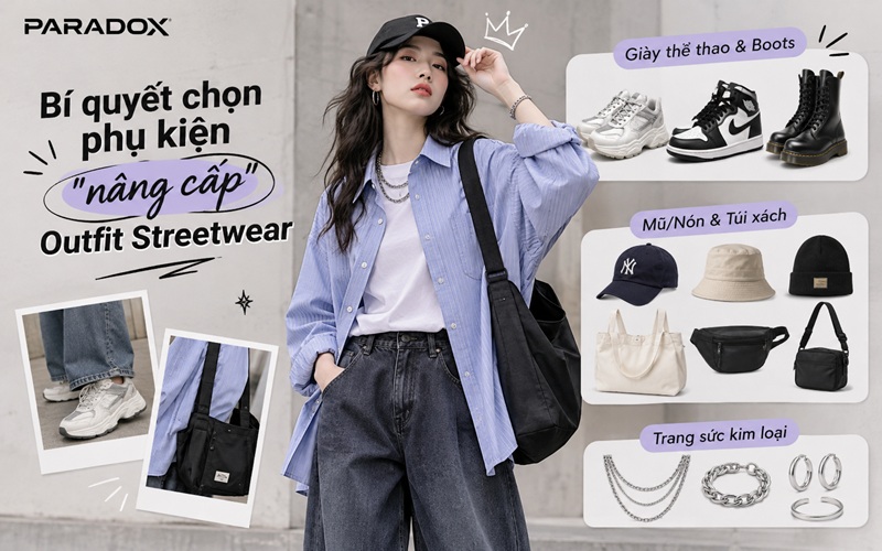Bí quyết chọn phụ kiện "nâng cấp" Outfit Streetwear