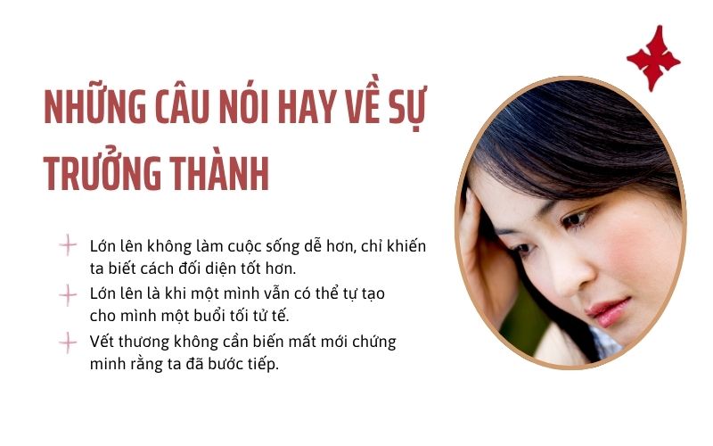 Những câu nói hay về sự trưởng thành