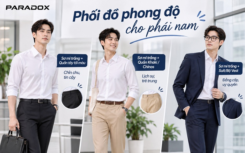 Phối đồ phong độ cho phái nam