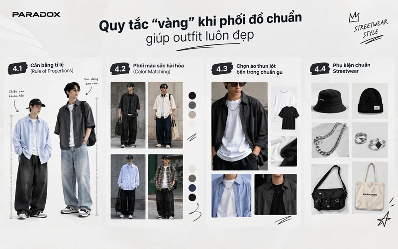 Quy tắc "vàng" khi phối đồ chuẩn giúp outfit luôn đẹp