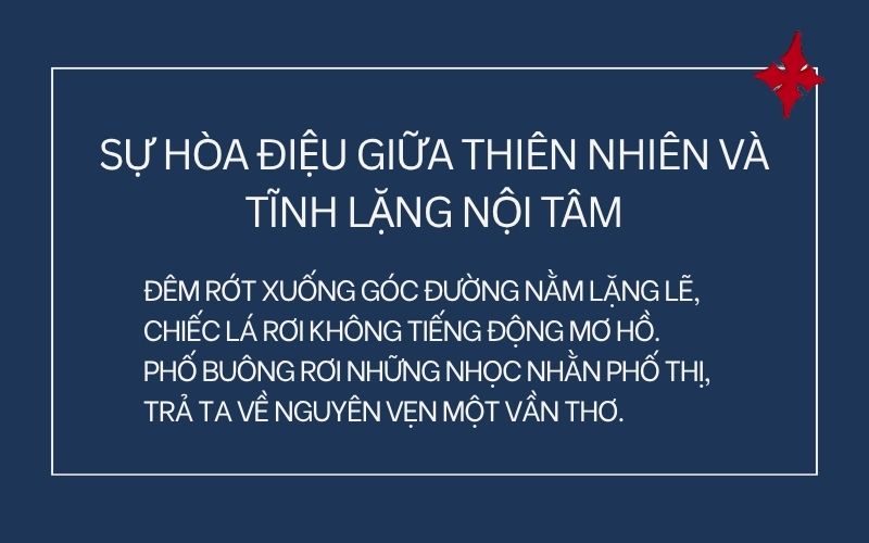 Sự hòa điệu giữa thiên nhiên và tĩnh lặng nội tâm